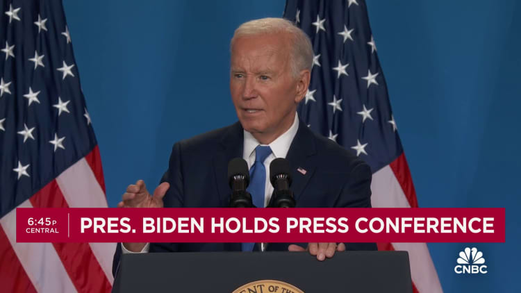 Biden news conference carries high stakes as campaign teeters
