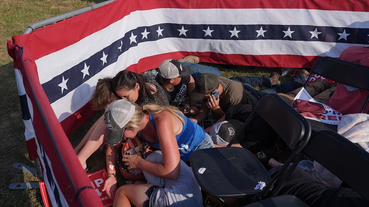 Trump supporters at Pennsylvania rally take cover from gunfire that ‘shocked’ locals