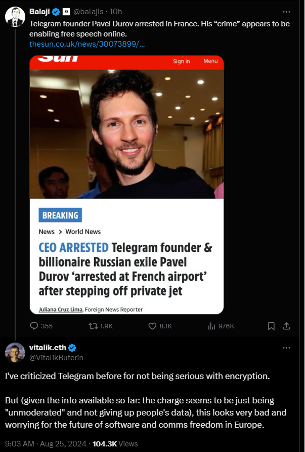 Telegram founder Pavel Durov arrest — What we know so far