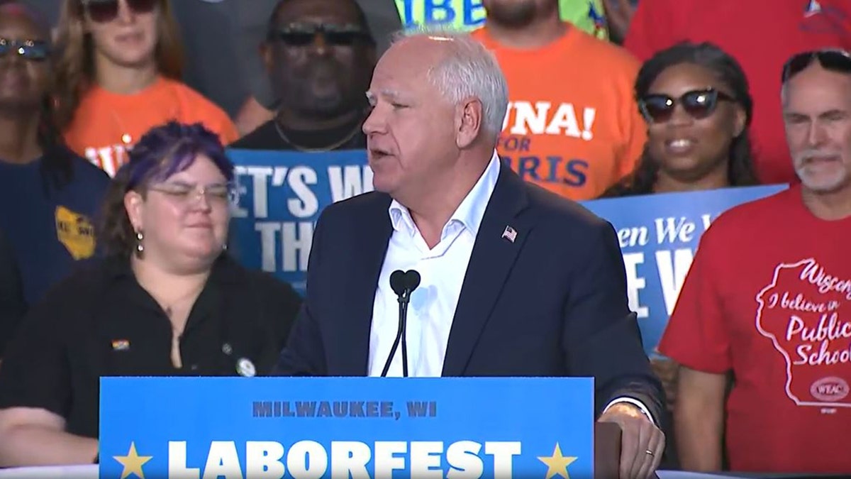 Walz’s motorcade involved in a crash on the way to a campaign stop, with a ‘few minor injuries’